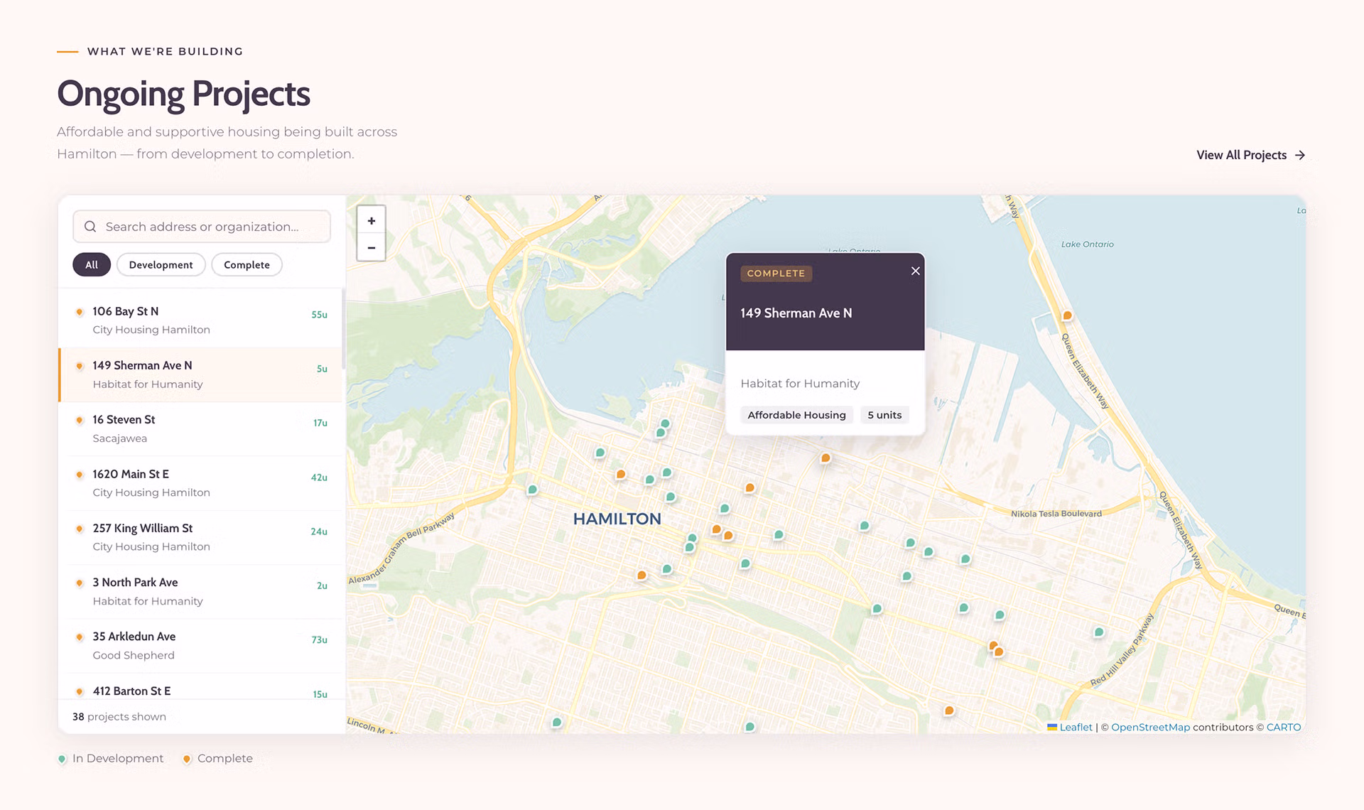 Interactive Project Map