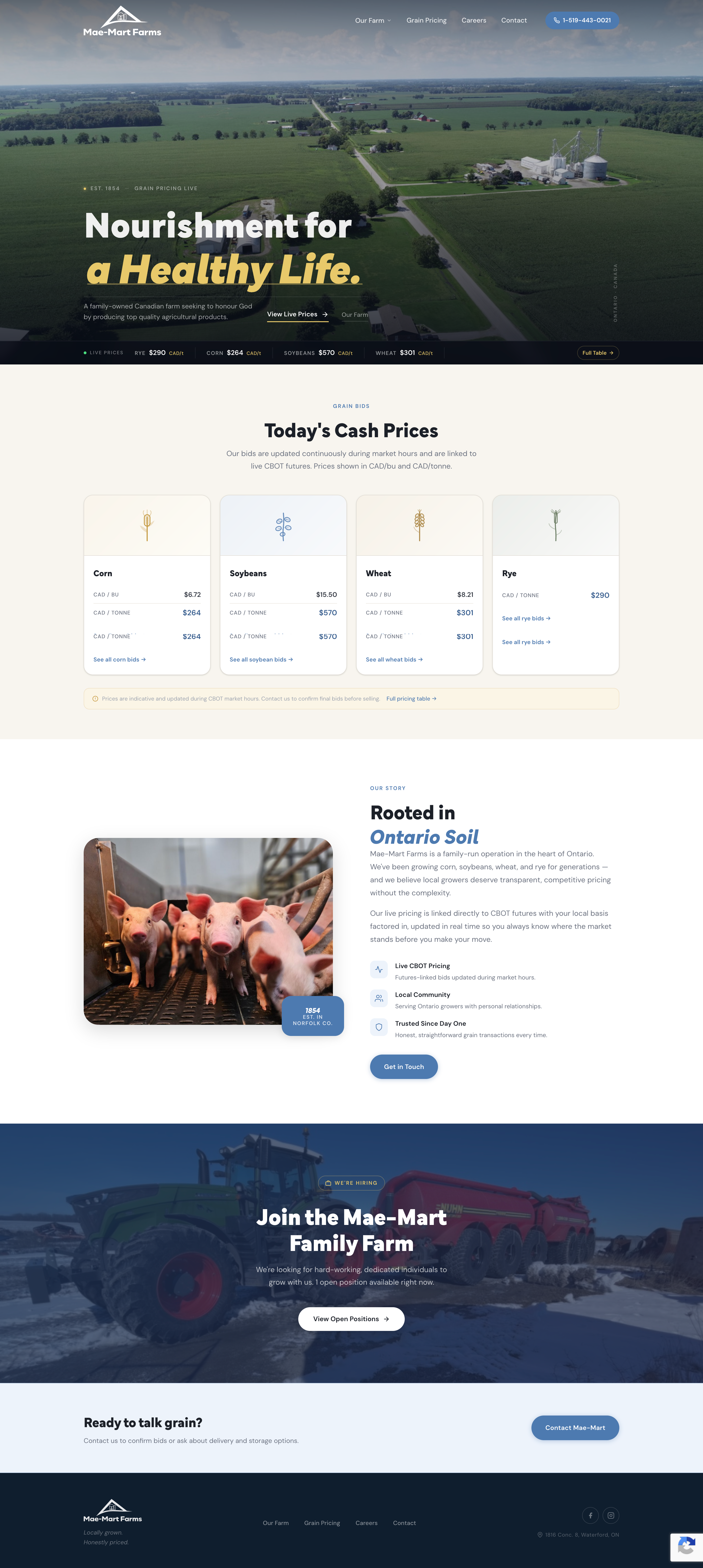 Mae-Mart Farms — full home page