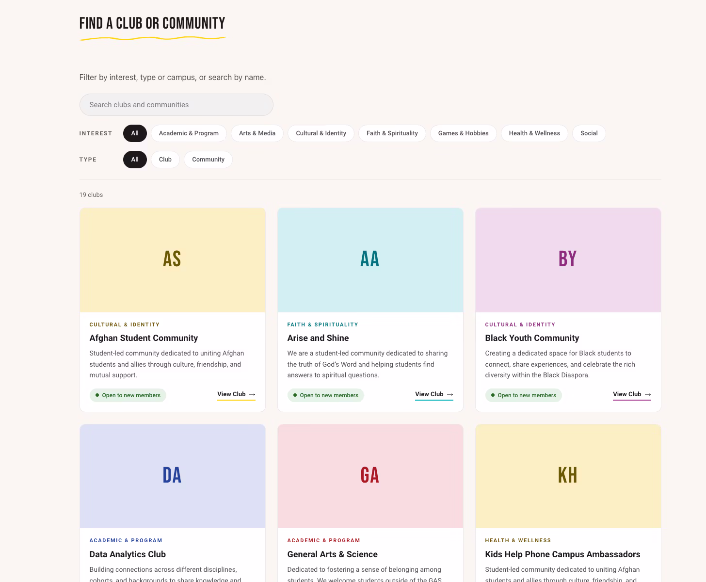Browse, Filter Or Search The Directory
