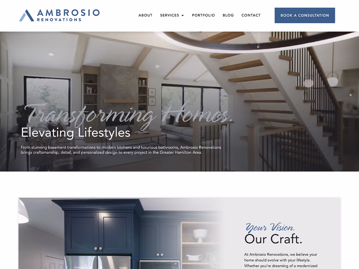 Ambrosio Renovations website