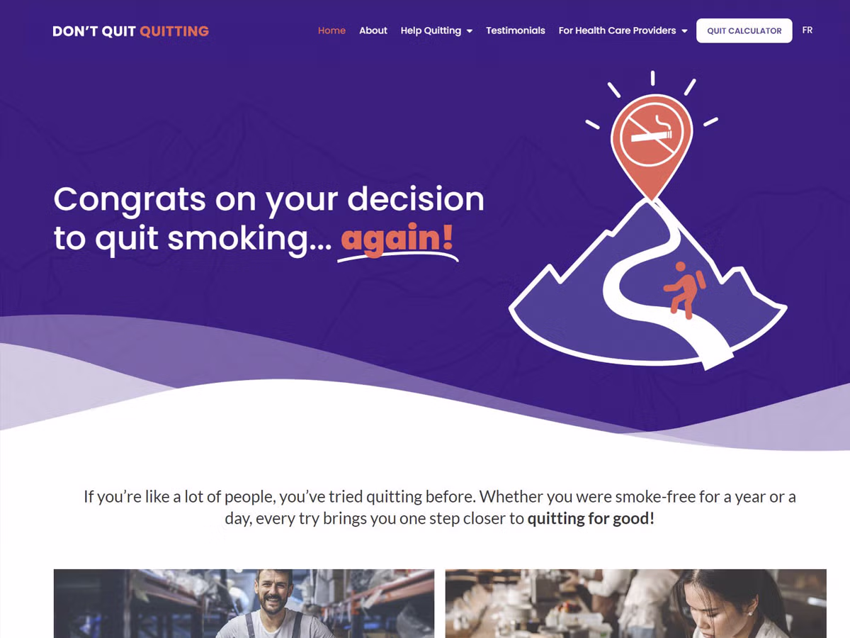 Don't Quit Quitting website
