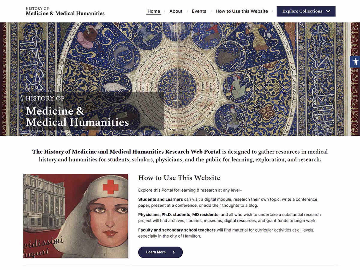McMaster University · Med Humanities website