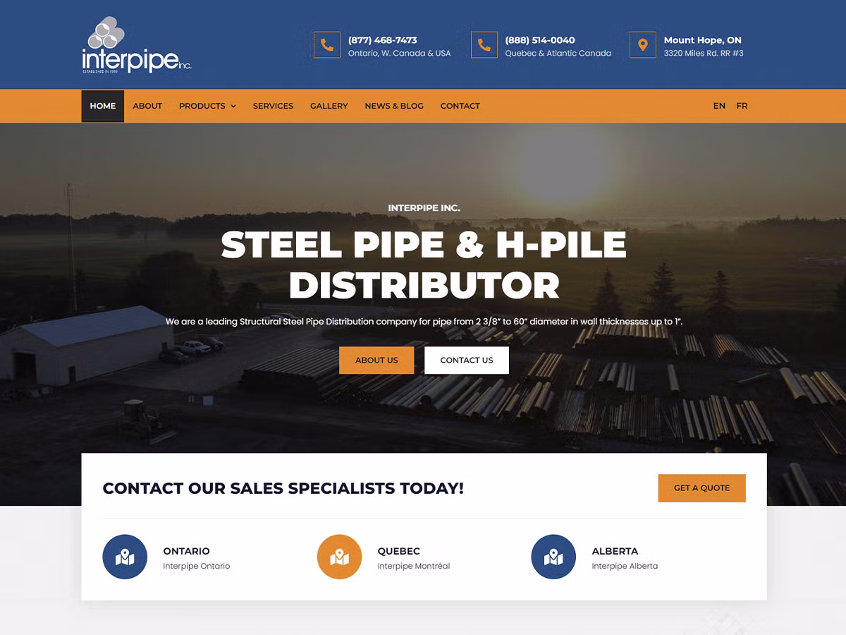Interpipe website